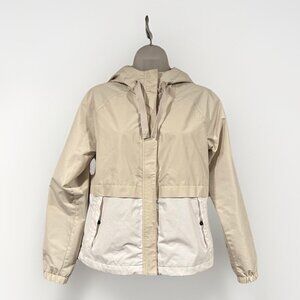Alpine Design Windbreaker Jacket Hooded Beige / White Women’s Size XS Outdoor